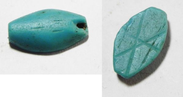 Picture of ANCIENT EGYPT, PASTE GLASS BEAD. NEW KINGDOM. 1400 B.C