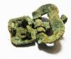 Picture of ANCIENT BYZANTINE BRONZE BELT BUCKLE WITH GLASS INLAY. 700 A.D