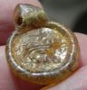 Picture of ANCIENT JORDAN, ROMAN GLASS PENDANT WITH LION 100 - 200 A.D