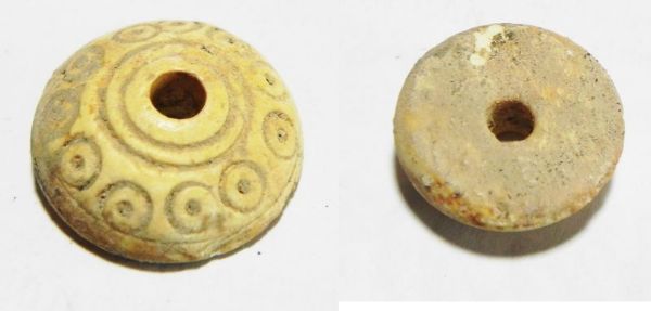 Picture of ANCIENT ROMAN IVORY SPINDLE WHORL. 200 A.D