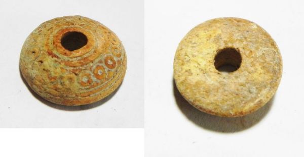 Picture of ANCIENT ROMAN IVORY SPINDLE WHORL. 200 A.D