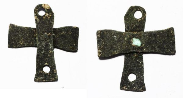 Picture of ANCIENT BYZANTINE. NICE BRONZE CROSS 800 - 1000 A.D