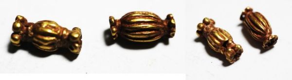 Picture of ANCIENT ROMAN GOLD SPACERS (2). 100 - 200 A.D