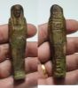 Picture of INSCRIBED WITH HIEROGLYPHS :  ANCIENT EGYPT. 26TH DYNASTY. FAIENCE USHABTI. 600 - 300 B.C