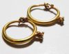 Picture of ANCIENT ROMAN PAIR OF GOLD EARRINGS. 100 - 200 A.D