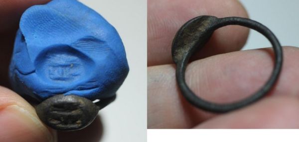 Picture of ANCIENT UMMAYYED BRONZE? RING. 700 - 800 A.D . WITH "BISM ALLAH"