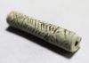 Picture of LATE BRONZE AGE. 1400 - 1200 B.C. FAIENCE CYLINDER SEAL.  HOLY LAND / SOUTHERN LEVANT