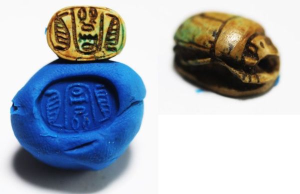 Picture of ANCIENT EGYPT, NEW KINGDOM. STONE SCARAB 1400 - 1200 B.C