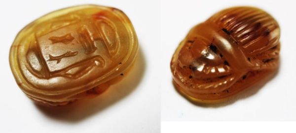 Picture of ANCIENT EGYPT. NEW KINGDOM. CARNELIAN STONE SCARAB 1400 - 1300 B.C B.C