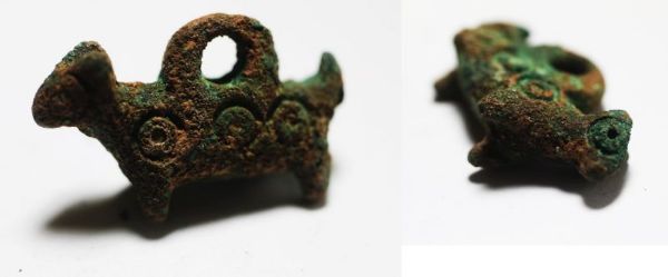 Picture of Late Roman - Byzantine Bronze Amulet. 400 - 850 A.D