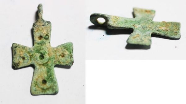 Picture of Byzantine Bronze Cross. 800 - 1000 A.D