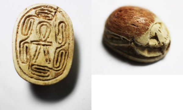 Picture of Ancient Egypt. New Kingdom. 1400 - 1200 B.C Stone Scarab