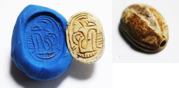 Picture of Ancient Egypt. New Kingdom. 1400 - 1200 B.C Stone Scarab