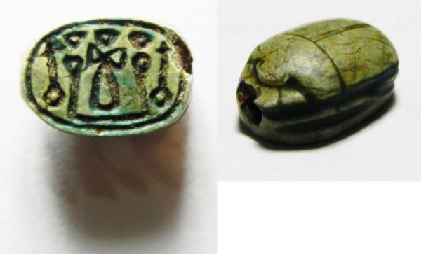 Picture of ANCIENT EGYPT, STONE SCARAB . NEW KINGDOM. 1300 B.C