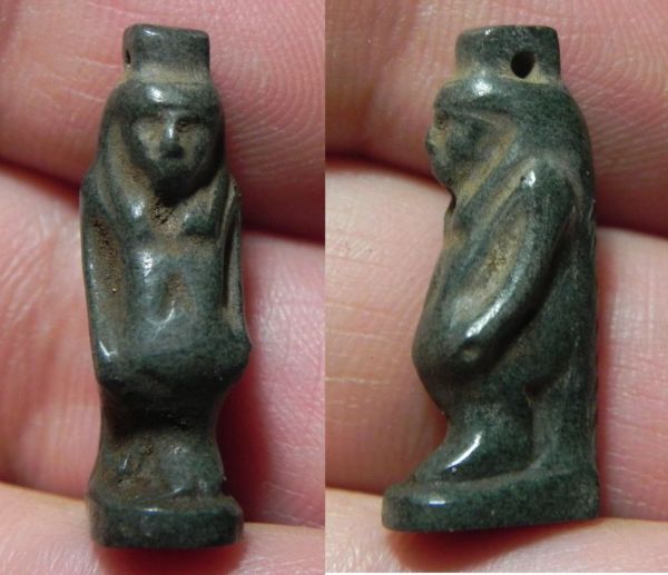 Picture of ANCIENT EGYPT, NEW KINGDOM. STONE FEMALE AMULET. 1400 B.C