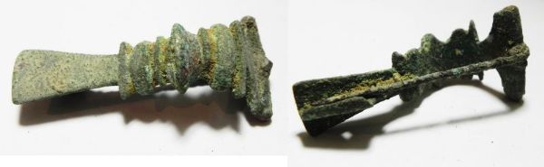 Picture of ANCIENT ROMAN OR EARLIER. PERFECT BRONZE FIBULA. 100 - 200 A.D