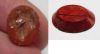 Picture of ANCIENT ROMAN RED JASPER INTAGLIO. HORSE. 100 - 200 A.D