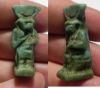 Picture of ANCIENT EGYPT, FAIENCE AMULET OF ISIS NURSING BABY HORUS .  600 - 300 B.C