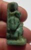 Picture of ANCIENT EGYPT, FAIENCE AMULET OF ISIS NURSING BABY HORUS .  600 - 300 B.C