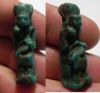 Picture of ANCIENT EGYPT, FAIENCE AMULET OF ISIS NURSING BABY HORUS .  600 - 300 B.C