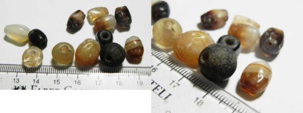 Picture of ANCIENT ROMAN. LOT OF STONE BEADS. 100 - 200 A.D