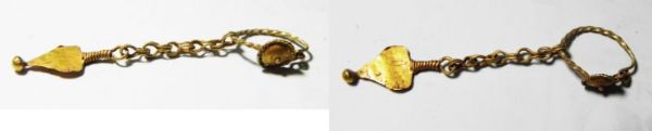 Picture of ANCIENT ROMAN GOLD EARRING (1 PCS). 100 - 200 A.D