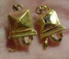 Picture of ANCIENT ROMAN PAIR OF GOLD EARRINGS. 100 - 200 A.D