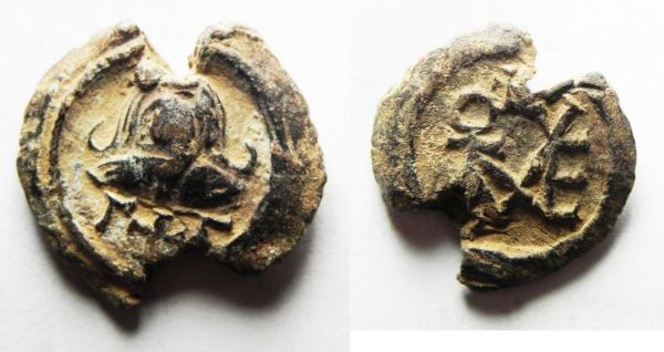 Picture of BYZANTINE. 7th-12th century. Lead seal (19mm, 6.06g).