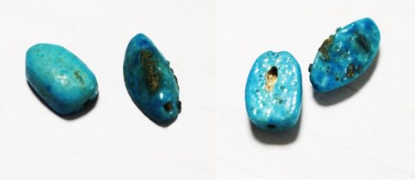 Picture of ANCIENT EGYPT. LOT OF TWO FAIENCE BEADS. NEW KINGDOM. 1300 B.C