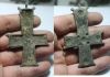 Picture of ANCIENT HOLY LAND. LARGE BYZANTINE BRONZE CROSS. 800 -1000 A.D