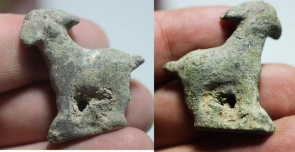 Picture of ANCIENT HOLY LAND. 6TH - 5TH CENTURY B.C. BRONZE GOAT