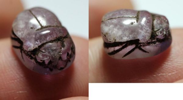 Picture of ANCIENT EGYPT. NEW KINGDOM AMETHYST SCARAB. 1400 B.C