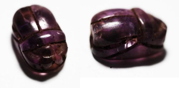 Picture of ANCIENT EGYPT. NEW KINGDOM AMETHYST SCARAB. 1400 B.C