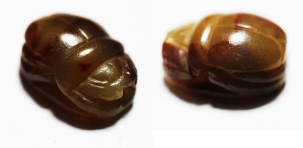 Picture of ANCIENT EGYPT. NEW KINGDOM CARNELIAN STONE SCARAB. 1400 B.C