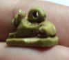 Picture of ANCIENT EGYPT. FAIENCE AMULET OF A RECLINING LION. 600 - 300 B.C