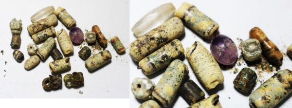 Picture of ANCIENT ROMAN. LOT OF BEADS. MOSTLY GLASS. 100 - 300 A.D