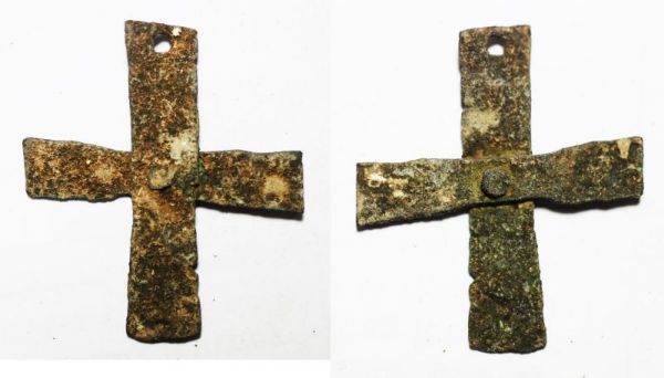 Picture of ANCIENT BYZANTINE. NICE BRONZE CROSS 800 - 1000 A.D