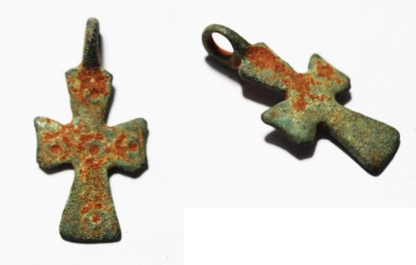 Picture of ANCIENT BYZANTINE. NICE BRONZE CROSS 800 - 1000 A.D