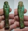 Picture of INSCRIBED WITH HIEROGLYPHS :  ANCIENT EGYPT. 26TH DYNASTY. FAIENCE USHABTI. 600 - 300 B.C