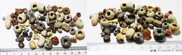 Picture of ANCIENT ROMAN & EARLIER MOSTLY GLASS BEADS. 1700 + YEARS OLD