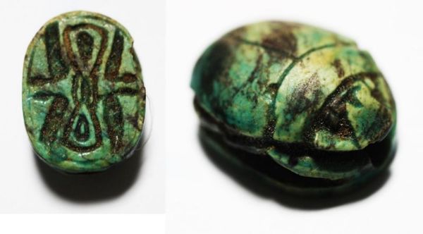 Picture of ANCIENT EGYPT. STONE SCARAB. NEW KINGDOM. 1400 B.C