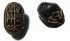 Picture of ANCIENT EGYPT. STONE SCARAB. 2nd INTERMEDIATE PERIOD. 1650 - 1550 B.C