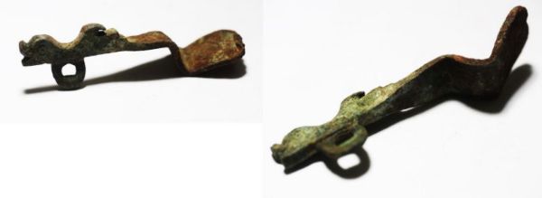 Picture of ANCIENT BYZANTINE BRONZE PART OF A LOCK. 800 - 1000 A.D