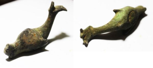 Picture of ANCIENT ROMAN BRONZE DOLPHIN. 200 - 300 A.D