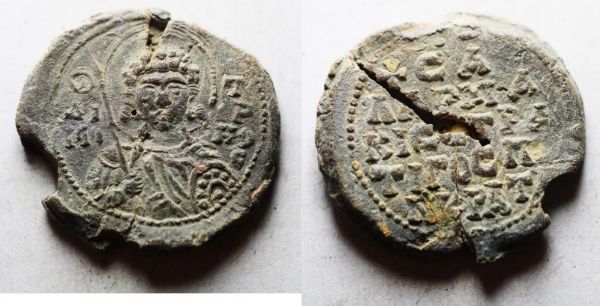 Picture of BYZANTINE. 10th-11th century. Lead bulla (30mm, 15.86g).