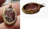 Picture of ANCIENT ROMAN GOLD PENDANT, CARNELIAN INTAGLIO. 200 - 300 A.D