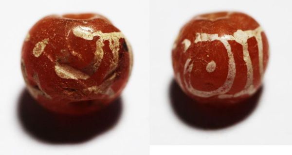 Picture of ANCIENT BYZANTINE. ETCHED CARNELIAN BEAD. 800 - 1000 A.D