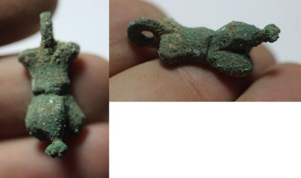 Picture of ANCIENT ROMAN BRONZE PHALLIC AMULET. 100 - 200 A.D