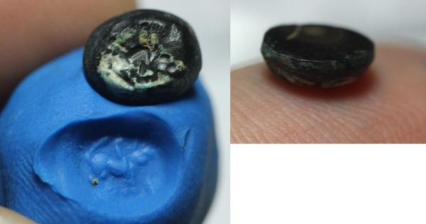 Picture of ANCIENT SASANIAN STONE INTAGLIO. 300 - 400 A.D