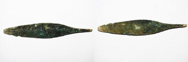 Picture of ANCIENT LEVANT. BRONZE ARROW HEAD. PERSIAN PERIOD OR BEFORE. 700 - 400 B.C